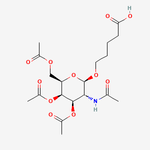 5-[(3,4,6-Tri-O-acetyl-2-acetylamido-2-deoxy-β-D-galactopyranosyl)oxy]pentanoic acid