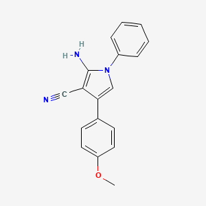 2-Amino-4-(4-methoxyphenyl)-1-phenyl-1H-pyrrole-3-carbonitrile