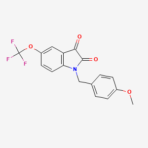 1-(4-Methoxybenzyl)-5-(trifluoromethoxy)indoline-2,3-dione