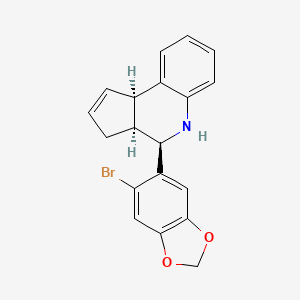 (3AS,4R,9bR)-4-(6-bromobenzo[d][1,3]dioxol-5-yl)-3a,4,5,9b-tetrahydro-3H-cyclopenta[c]quinoline