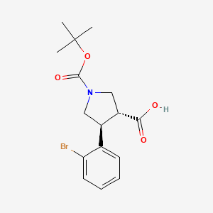trans-1-Boc-4-(2-bromophenyl)pyrrolidine-3-carboxylic Acid