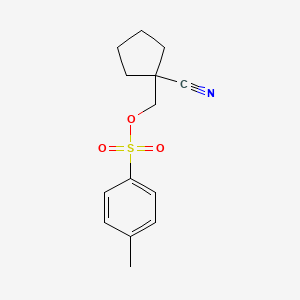 1-[[[(4-Methylphenyl)sulfonyl]oxy]methyl]cyclopentanecarbonitrile