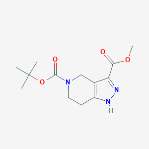 5-(tert-Butyl) 3-methyl 2，4，6，7-tetrahydro-5H-pyrazolo[4，3-c]pyridine-3，5-dicarboxylate