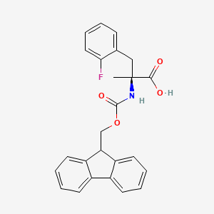 (S)-N-FMOC-alpha-Methyl-2-fluorophenylalanine, 98%, 98% ee
