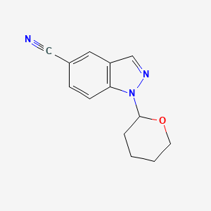 1-(Tetrahydro-2H-pyran-2-yl)indazole-5-carbonitrile