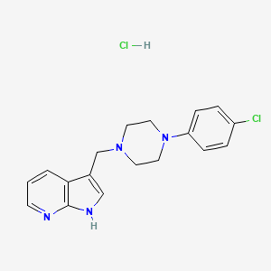 3-((4-(4-Chlorophenyl)piperazin-1-yl)methyl)-1H-pyrrolo[2,3-b]pyridine Hydrochloride