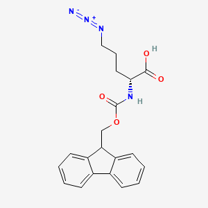 (R)-2-((((9H-fluoren-9-yl)methoxy)carbonyl)amino)-5-azidopentanoic acid