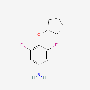 4-(Cyclopentyloxy)-3，5-difluorobenzenamine