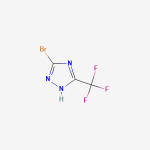 3-Bromo-5-(trifluoromethyl)-1H-1,2,4-triazole