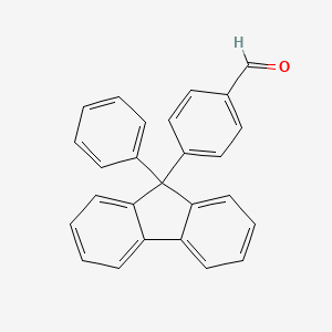 4-(9-Phenyl-9H-fluoren-9-yl)benzaldehyde