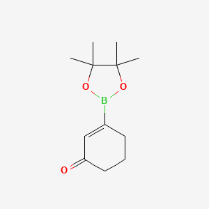 3-(4,4,5,5-Tetramethyl-1,3,2-dioxaborolan-2-yl)cyclohex-2-en-1-one