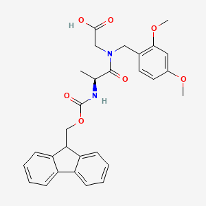 N-((((9H-fluoren-9-yl)methoxy)carbonyl)-L-alanyl)-N-(2,4-dimethoxybenzyl)glycine