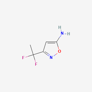 3-(1,1-Difluoroethyl)isoxazol-5-amine