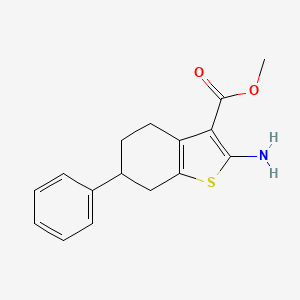 Methyl 2-amino-6-phenyl-4,5,6,7-tetrahydro-1-benzothiophene-3-carboxylate
