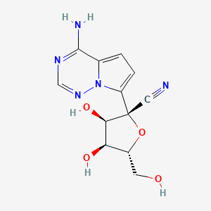 (2R,3R,4S,5R)-2-(4-Aminopyrrolo[2,1-f][1,2,4]triazin-7-yl)-3,4-dihydroxy-5-(hydroxymethyl)tetrahydrofuran-2-carbonitrile