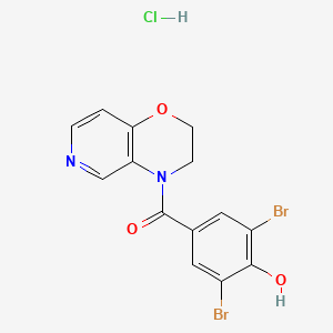 (3,5-Dibromo-4-hydroxyphenyl)(2,3-dihydro-4H-pyrido[4,3-b][1,4]oxazin-4-yl)methanone Hydrochloride