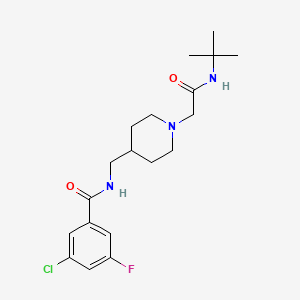 N-((1-(2-(tert-Butylamino)-2-oxoethyl)piperidin-4-yl)methyl)-3-chloro-5-fluorobenzamide