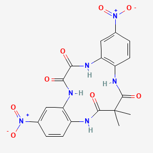 8，13-Dihydro-15，15-dimethyl-3，10-dinitro-5H-dibenzo[b，h][1，4，7，10]tetraazacyclotridecine-6，7，14，16(15H，17H)-tetrone