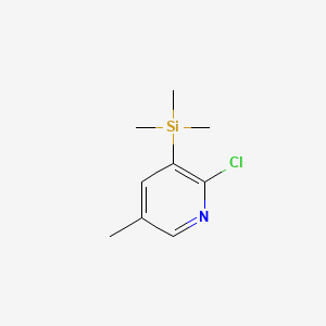 2-Chloro-5-methyl-3-(trimethylsilyl)pyridine