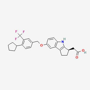(R)-2-(7-((4-Cyclopentyl-3-(trifluoromethyl)benzyl)oxy)-1,2,3,4-tetrahydrocyclopenta[b]indol-3-yl)acetic acid