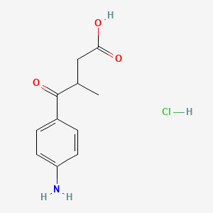 4-(4-Aminophenyl)-3-methyl-4-oxobutanoic acid hydrochloride