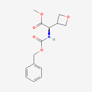 Methyl (R)-2-(((benzyloxy)carbonyl)amino)-2-(oxetan-3-yl)acetate