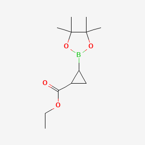 Ethyl 2-(4,4,5,5-tetramethyl-1,3,2-dioxaborolan-2-yl)cyclopropanecarboxylate