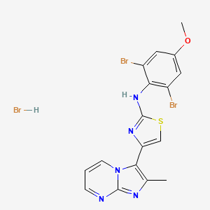 N-(2,6-Dibromo-4-methoxyphenyl)-4-(2-methylimidazo[1,2-a]pyrimidin-3-yl)thiazol-2-amine Hydrobromide