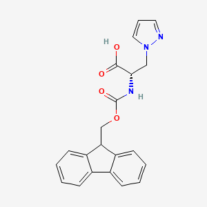 (S)-2-((((9H-fluoren-9-yl)methoxy)carbonyl)amino)-3-(1H-pyrazol-1-yl)propanoic acid