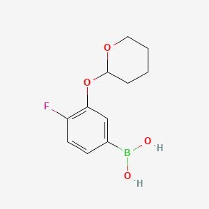 4-Fluoro-3-(THPO)phenylboronic acid