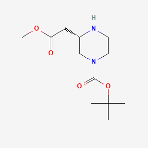 (S)-tert-Butyl 3-(2-methoxy-2-oxoethyl)piperazine-1-carboxylate