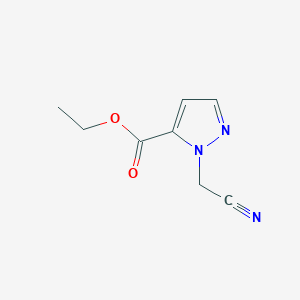 1H-pyrazole-5-carboxylic acid, 1-(cyanomethyl)-, ethyl est