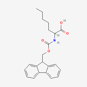 2-((((9H-fluoren-9-yl)methoxy)carbonyl)amino)heptanoic acid