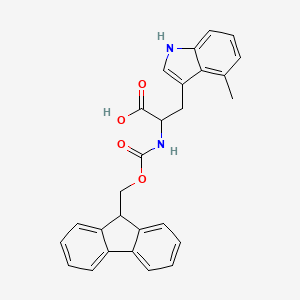 2-((((9H-fluoren-9-yl)methoxy)carbonyl)amino)-3-(4-methyl-1H-indol-3-yl)propanoic acid