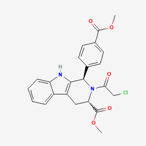 Methyl (1R,3S)-2-(2-Chloroacetyl)-1-(4-(methoxycarbonyl)phenyl)-2,3,4,9-tetrahydro-1H-pyrido[3,4-b]indole-3-carboxylate