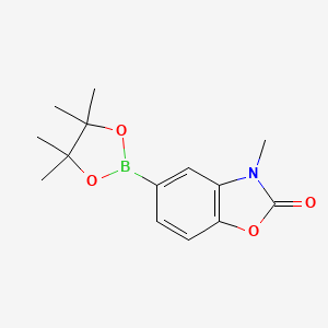 3-Methyl-5-(4,4,5,5-tetramethyl-1,3,2-dioxaborolan-2-yl)benzo[d]oxazol-2(3H)-one