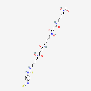 N1-Hydroxy-N1-(5-(4-(hydroxy(5-(3-(4-isothiocyanatophenyl)thioureido)pentyl)amino)-4-oxobutanamido)pentyl)-N4-(5-(N-hydroxyacetamido)pentyl)succinamide