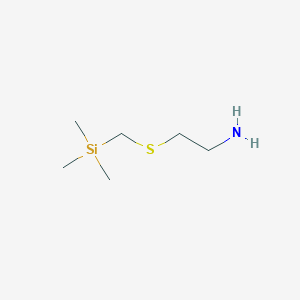 2-[[(Trimethylsilyl)methyl]thio]-1-ethanamine