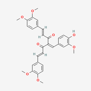 (1E,6E)-1,7-Bis(3,4-dimethoxyphenyl)-4-(4-hydroxy-3-methoxybenzylidene)hepta-1,6-diene-3,5-dione