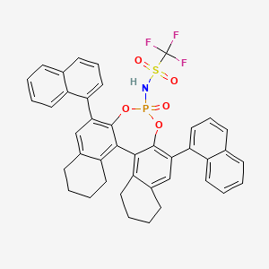 (11bR)-N-(2,6-Di(naphthalen-1-yl)-4-oxido-8,9,10,11,12,13,14,15-octahydrodinaphtho[2,1-d:1',2'-f][1,3,2]dioxaphosphepin-4-yl)-1,1,1-trifluoromethanesulfonamide