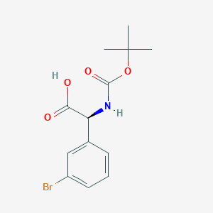 (S)-2-(3-Bromophenyl)-2-((tert-butoxycarbonyl)amino)acetic acid