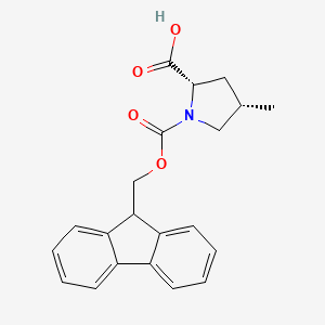 (2S,4S)-1-(((9H-Fluoren-9-yl)methoxy)carbonyl)-4-methylpyrrolidine-2-carboxylic acid