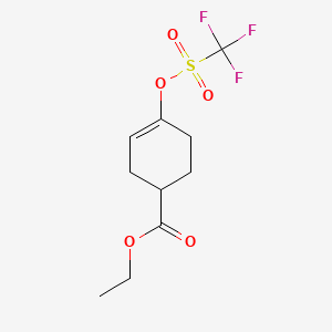 Ethyl 4‑(((trifluoromethyl)sulfonyl)oxy)cyclohex‑3‑enecarboxylate