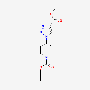 tert-Butyl 4-(4-(methoxycarbonyl)-1H-1，2，3-triazol-1-yl)piperidine-1-carboxylate