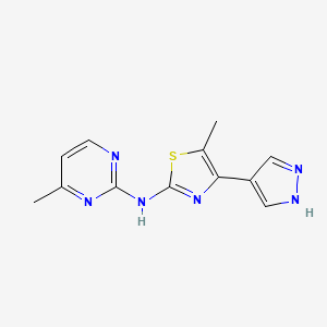 5-Methyl-N-(4-methylpyrimidin-2-yl)-4-(1H-pyrazol-4-yl)thiazol-2-amine