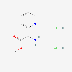 Ethyl 2-amino-2-(pyridin-2-yl)acetate dihydrochloride