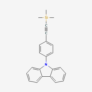 9-(4-((Trimethylsilyl)ethynyl)phenyl)-9H-carbazole