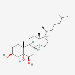 (3S,5R,6R,8S,9S,10R,13R,14S,17R)-10,13-Dimethyl-17-((R)-6-methylheptan-2-yl)hexadecahydro-5H-cyclopenta[a]phenanthrene-3,5,6-triol