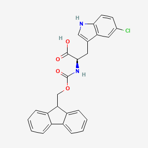 (R)-2-((((9H-fluoren-9-yl)methoxy)carbonyl)amino)-3-(5-chloro-1H-indol-3-yl)propanoic acid