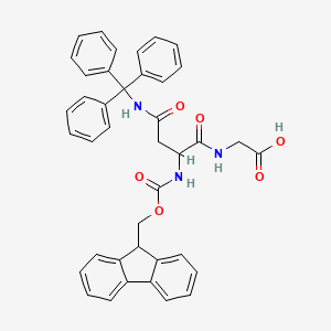 N2-(((9H-fluoren-9-yl)methoxy)carbonyl)-N4-trityl-L-asparaginylglycine